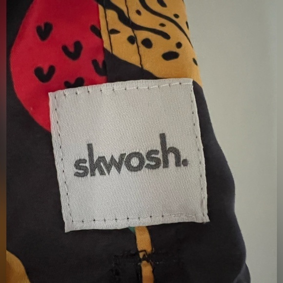 Skwosh Fruit Salad 2.0 black swim shorts green tie sz XL mesh-lined Australian - Picture 3 of 12